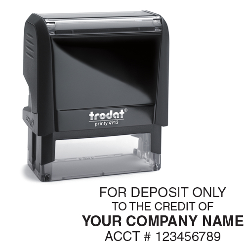 4913 Medium Deposit Stamp